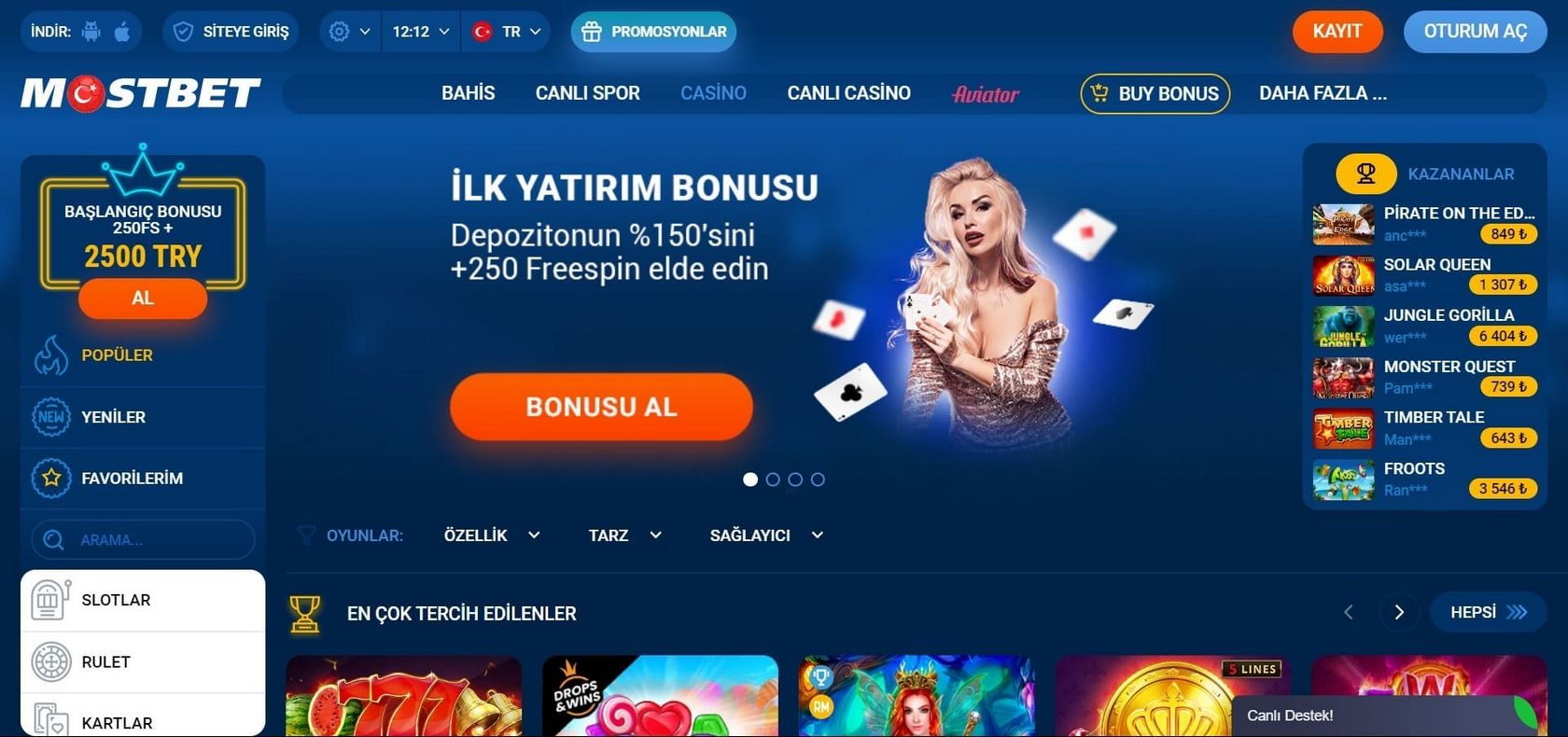 Aplikace Mostbet pro iOS a Android